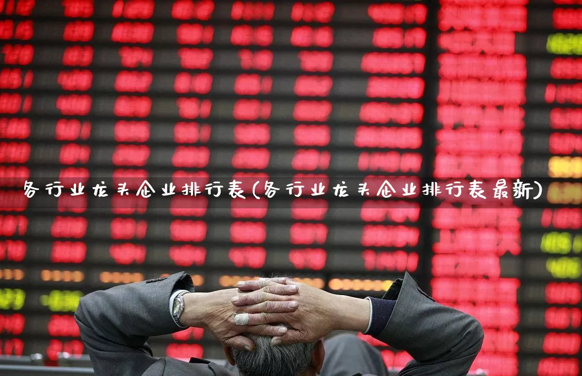 各行业龙头企业排行表(各行业龙头企业排行表最新)_https://www.wanyuyiyao.com_北交所_第1张