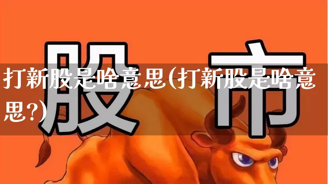 打新股是啥意思(打新股是啥意思?)_https://www.wanyuyiyao.com_深交所_第1张