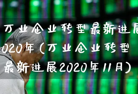 万业企业转型最新进展2020年(万业企业转型最新进展2020年11月)_https://www.wanyuyiyao.com_科创板_第1张