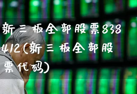 新三板全部股票838412(新三板全部股票代码)_https://www.wanyuyiyao.com_深交所_第1张