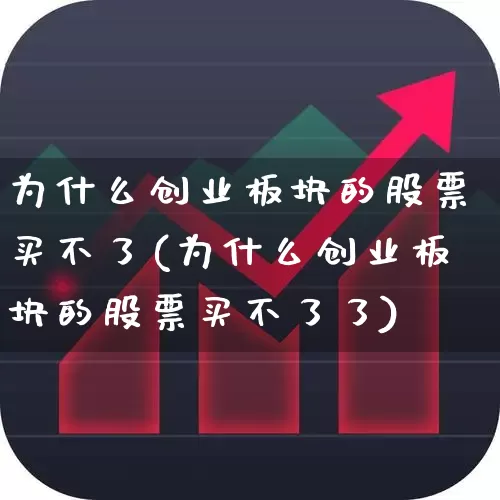 为什么创业板块的股票买不了(为什么创业板块的股票买不了了)_https://www.wanyuyiyao.com_深交所_第1张