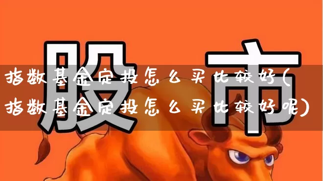 指数基金定投怎么买比较好(指数基金定投怎么买比较好呢)_https://www.wanyuyiyao.com_上交所_第1张