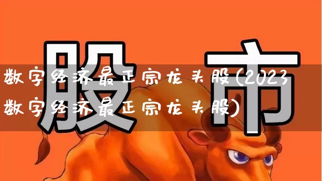 数字经济最正宗龙头股(2023数字经济最正宗龙头股)_https://www.wanyuyiyao.com_科创板_第1张