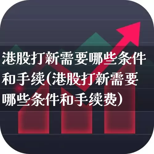 港股打新需要哪些条件和手续(港股打新需要哪些条件和手续费)_https://www.wanyuyiyao.com_创业板_第1张