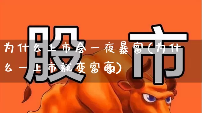 为什么上市会一夜暴富(为什么一上市就变富豪)_https://www.wanyuyiyao.com_创业板_第1张