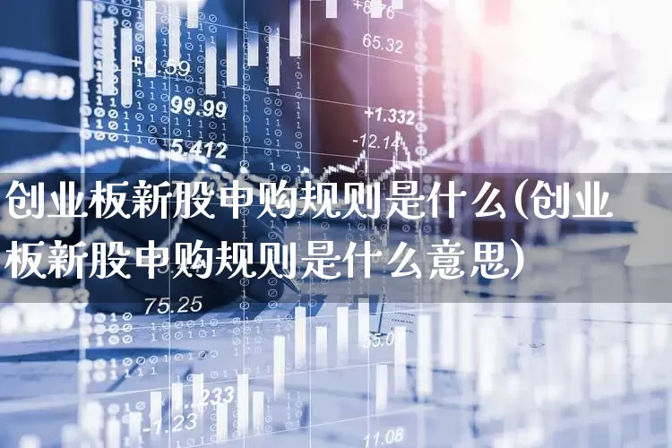 创业板新股申购规则是什么(创业板新股申购规则是什么意思)_https://www.wanyuyiyao.com_深交所_第1张