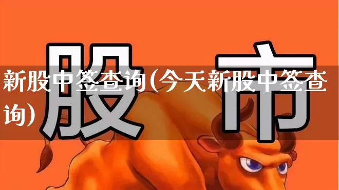 新股中签查询(今天新股中签查询)_https://www.wanyuyiyao.com_创业板_第1张