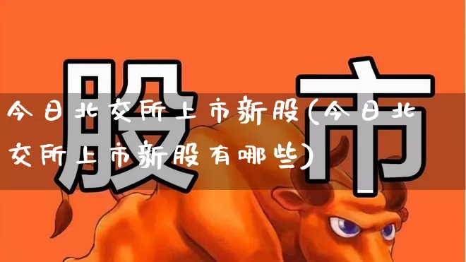 今日北交所上市新股(今日北交所上市新股有哪些)_https://www.wanyuyiyao.com_上交所_第1张