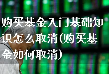 购买基金入门基础知识怎么取消(购买基金如何取消)_https://www.wanyuyiyao.com_上交所_第1张