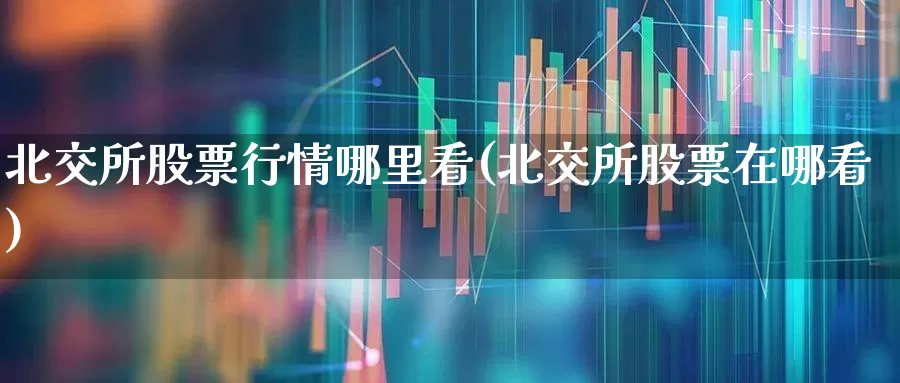 北交所股票行情哪里看(北交所股票在哪看)_https://www.wanyuyiyao.com_创业板_第1张