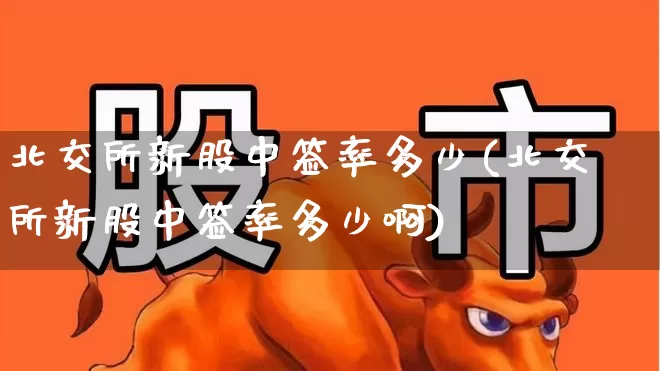 北交所新股中签率多少(北交所新股中签率多少啊)_https://www.wanyuyiyao.com_北交所_第1张