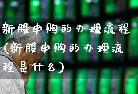 新股申购的办理流程(新股申购的办理流程是什么)_https://www.wanyuyiyao.com_上交所_第1张