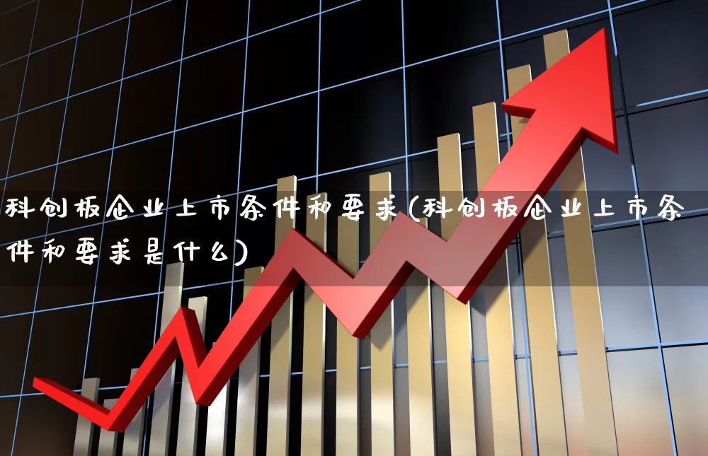 科创板企业上市条件和要求(科创板企业上市条件和要求是什么)_https://www.wanyuyiyao.com_上交所_第1张