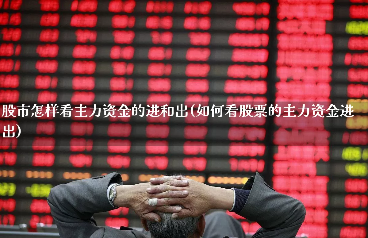 股市怎样看主力资金的进和出(如何看股票的主力资金进出)_https://www.wanyuyiyao.com_创业板_第1张