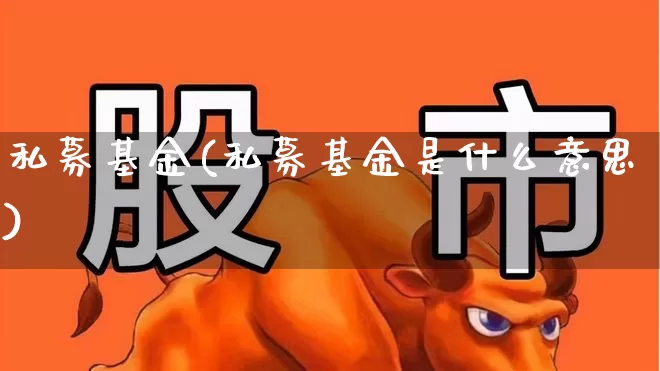 私募基金(私募基金是什么意思)_https://www.wanyuyiyao.com_科创板_第1张