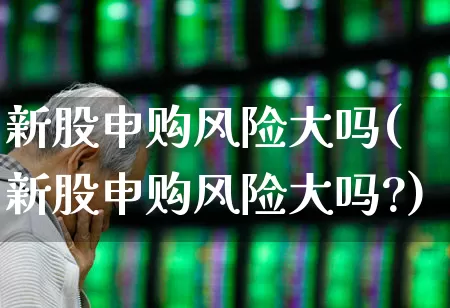新股申购风险大吗(新股申购风险大吗?)_https://www.wanyuyiyao.com_深交所_第1张
