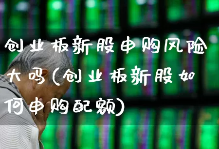 创业板新股申购风险大吗(创业板新股如何申购配额)_https://www.wanyuyiyao.com_科创板_第1张