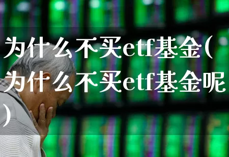 为什么不买etf基金(为什么不买etf基金呢)_https://www.wanyuyiyao.com_科创板_第1张