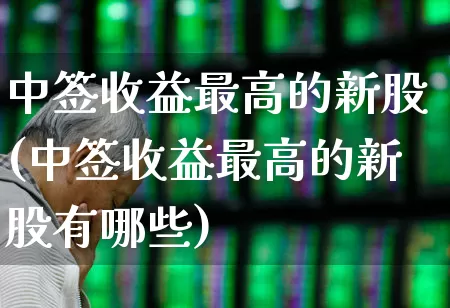 中签收益最高的新股(中签收益最高的新股有哪些)_https://www.wanyuyiyao.com_上交所_第1张