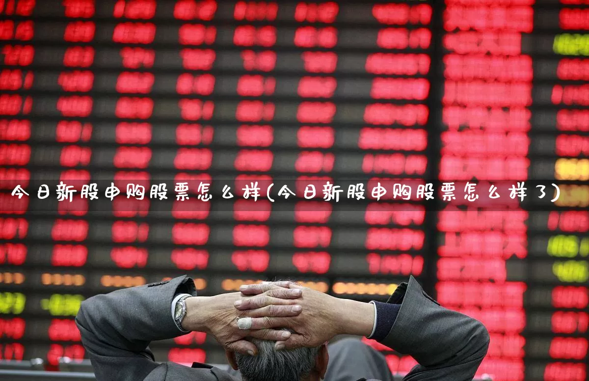 今日新股申购股票怎么样(今日新股申购股票怎么样了)_https://www.wanyuyiyao.com_上交所_第1张