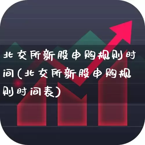 北交所新股申购规则时间(北交所新股申购规则时间表)_https://www.wanyuyiyao.com_创业板_第1张