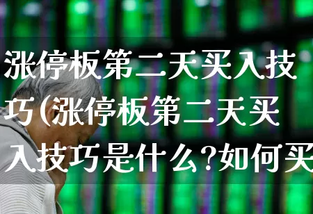 涨停板第二天买入技巧(涨停板第二天买入技巧是什么?如何买入涨停板)_https://www.wanyuyiyao.com_创业板_第1张