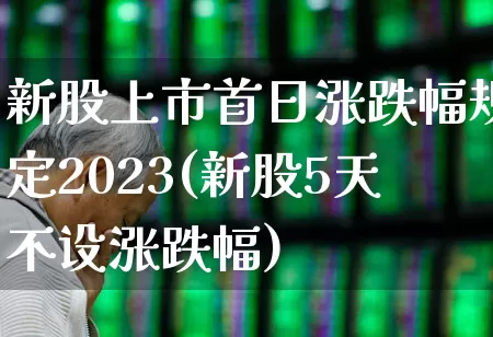 新股上市首日涨跌幅规定2023(新股5天不设涨跌幅)_https://www.wanyuyiyao.com_科创板_第1张