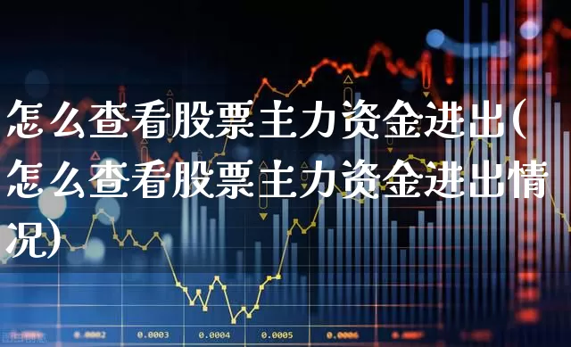 怎么查看股票主力资金进出(怎么查看股票主力资金进出情况)_https://www.wanyuyiyao.com_上交所_第1张