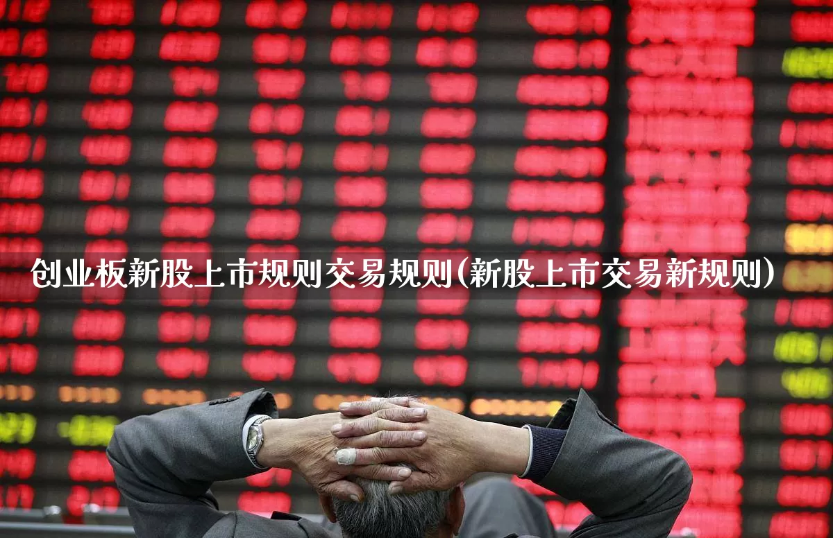 创业板新股上市规则交易规则(新股上市交易新规则)_https://www.wanyuyiyao.com_创业板_第1张