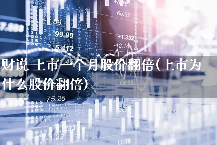 财说 上市一个月股价翻倍(上市为什么股价翻倍)_https://www.wanyuyiyao.com_北交所_第1张