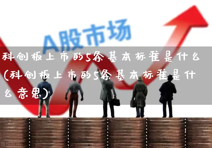 科创板上市的5条基本标准是什么(科创板上市的5条基本标准是什么意思)_https://www.wanyuyiyao.com_创业板_第1张