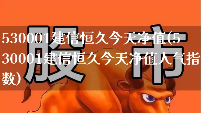 530001建信恒久今天净值(530001建信恒久今天净值人气指数)_https://www.wanyuyiyao.com_上交所_第1张