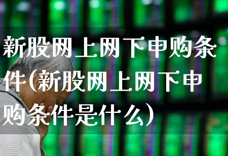 新股网上网下申购条件(新股网上网下申购条件是什么)_https://www.wanyuyiyao.com_上交所_第1张