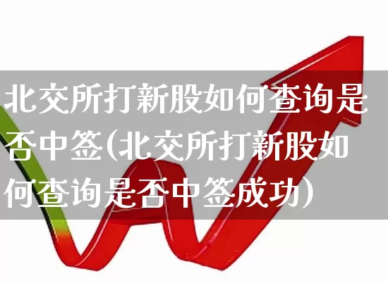 北交所打新股如何查询是否中签(北交所打新股如何查询是否中签成功)_https://www.wanyuyiyao.com_科创板_第1张