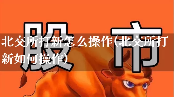 北交所打新怎么操作(北交所打新如何操作)_https://www.wanyuyiyao.com_创业板_第1张