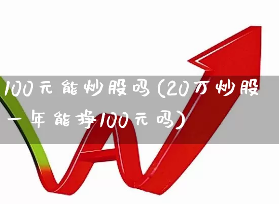100元能炒股吗(20万炒股一年能挣100元吗)_https://www.wanyuyiyao.com_上交所_第1张