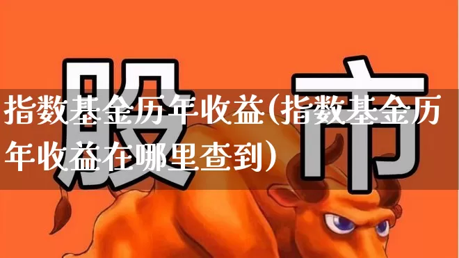 指数基金历年收益(指数基金历年收益在哪里查到)_https://www.wanyuyiyao.com_科创板_第1张