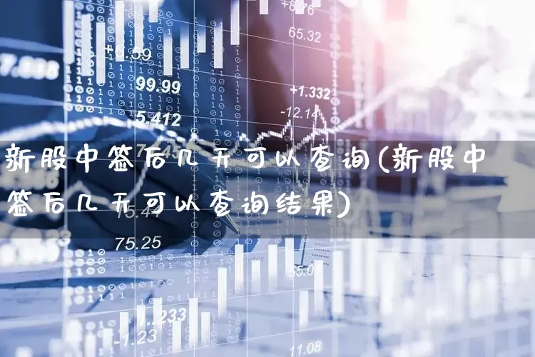 新股中签后几天可以查询(新股中签后几天可以查询结果)_https://www.wanyuyiyao.com_上交所_第1张