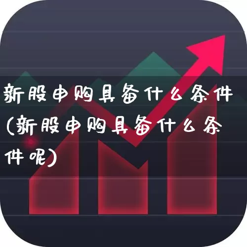新股申购具备什么条件(新股申购具备什么条件呢)_https://www.wanyuyiyao.com_科创板_第1张