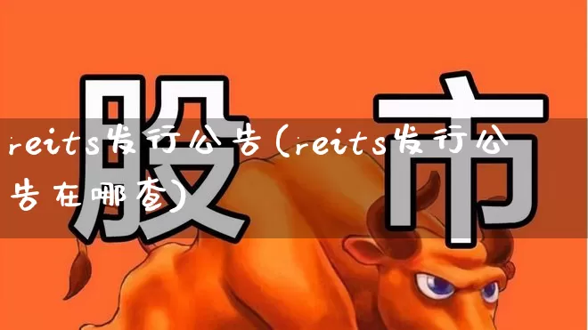 reits发行公告(reits发行公告在哪查)_https://www.wanyuyiyao.com_科创板_第1张