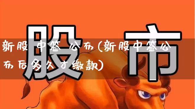 新股 中签 公布(新股中签公布后多久才缴款)_https://www.wanyuyiyao.com_创业板_第1张