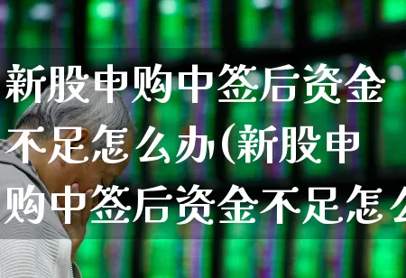 新股申购中签后资金不足怎么办(新股申购中签后资金不足怎么办弃购会怎样)_https://www.wanyuyiyao.com_科创板_第1张