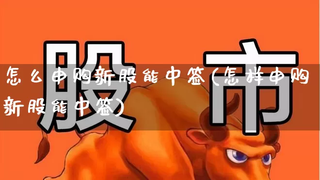 怎么申购新股能中签(怎样申购新股能中签)_https://www.wanyuyiyao.com_北交所_第1张