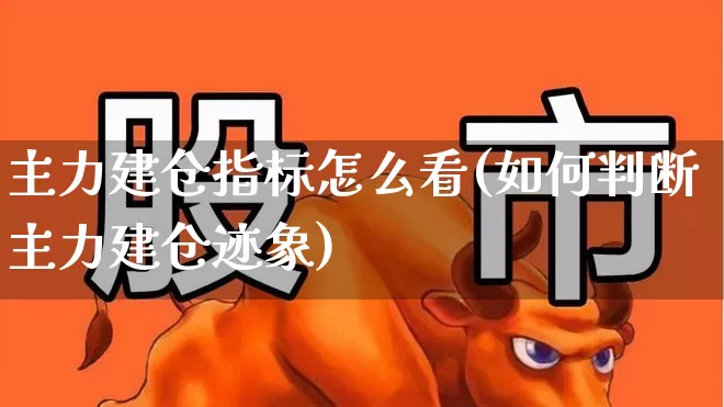 主力建仓指标怎么看(如何判断主力建仓迹象)_https://www.wanyuyiyao.com_北交所_第1张