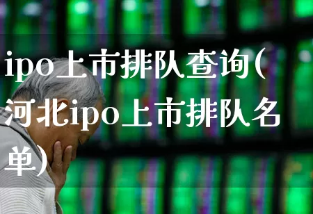 ipo上市排队查询(河北ipo上市排队名单)_https://www.wanyuyiyao.com_科创板_第1张