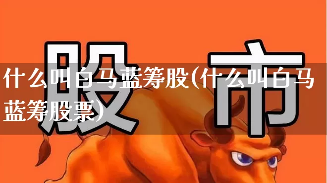 什么叫白马蓝筹股(什么叫白马蓝筹股票)_https://www.wanyuyiyao.com_上交所_第1张