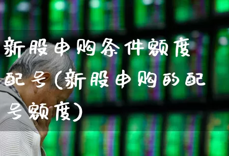 新股申购条件额度 配号(新股申购的配号额度)_https://www.wanyuyiyao.com_北交所_第1张
