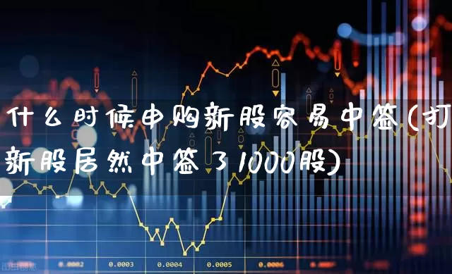 什么时候申购新股容易中签(打新股居然中签了1000股)_https://www.wanyuyiyao.com_科创板_第1张
