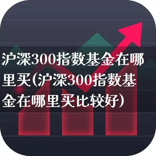 沪深300指数基金在哪里买(沪深300指数基金在哪里买比较好)_https://www.wanyuyiyao.com_上交所_第1张