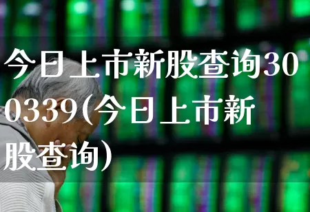 今日上市新股查询300339(今日上市新股查询)_https://www.wanyuyiyao.com_北交所_第1张